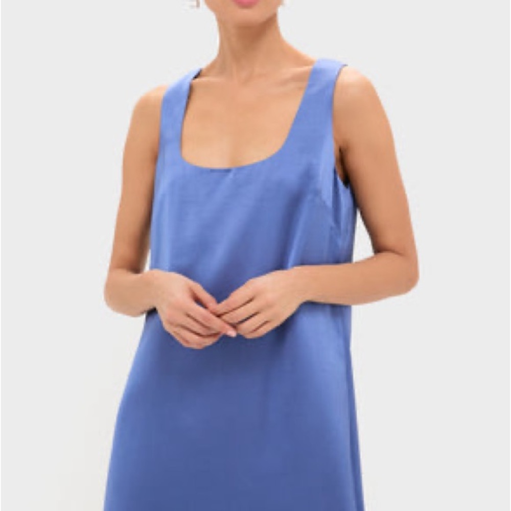 Tuckernuck Periwinkle Scoop Neck Slip Dress